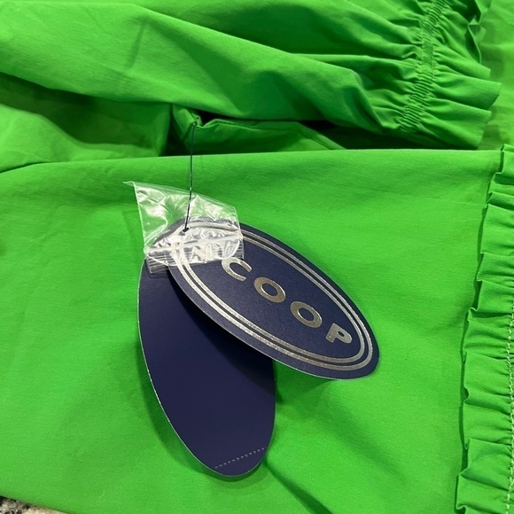 SCOOP green babydoll peplum top with half sleeves and mock neck - Picture 15 of 15